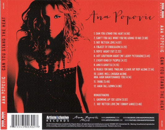 Ana Popović : Can You Stand The Heat (CD, Album)