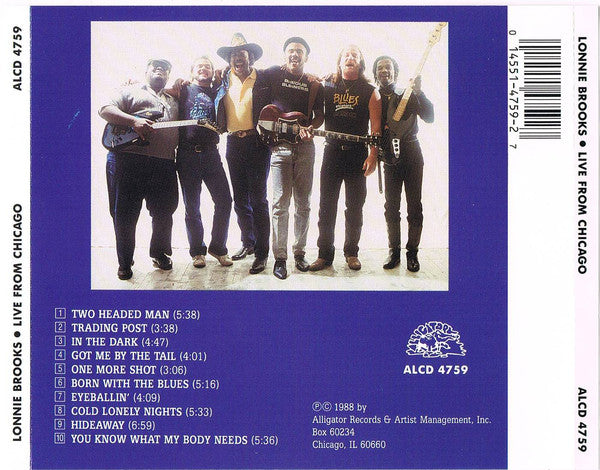 Lonnie Brooks : Live From Chicago - Bayou Lightning Strikes (CD, Album, RE)