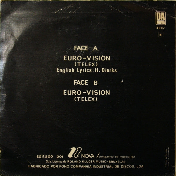 Telex : Euro-Vision (7", Single)