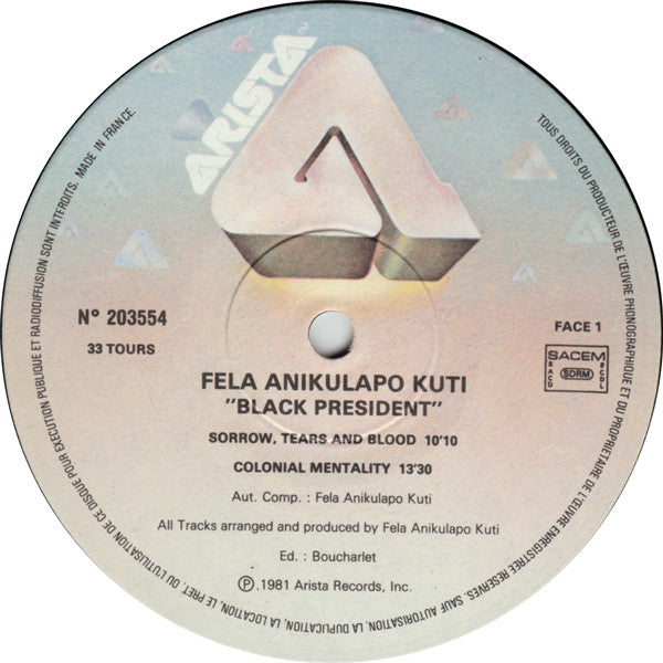 Fela Kuti : Black President (LP, Comp)