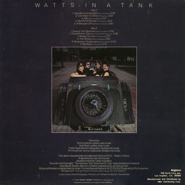 Diesel (5) : Watts In A Tank (LP, Album)