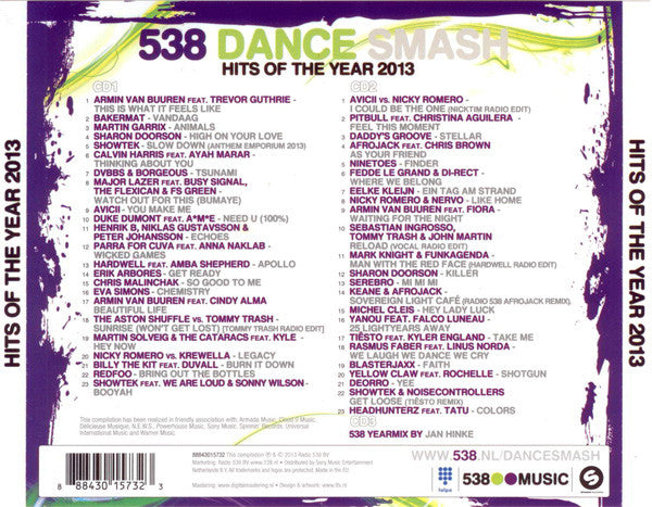 Various : 538 Dance Smash - Hits Of The Year 2013 (2xCD, Comp + CD, Mixed)