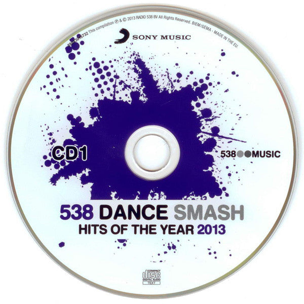 Various : 538 Dance Smash - Hits Of The Year 2013 (2xCD, Comp + CD, Mixed)
