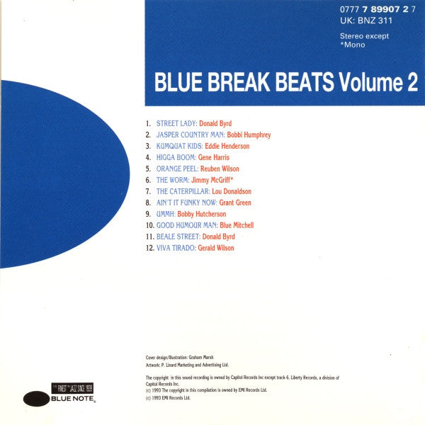 Various : Blue Break Beats Volume Two (CD, Comp, Mono)