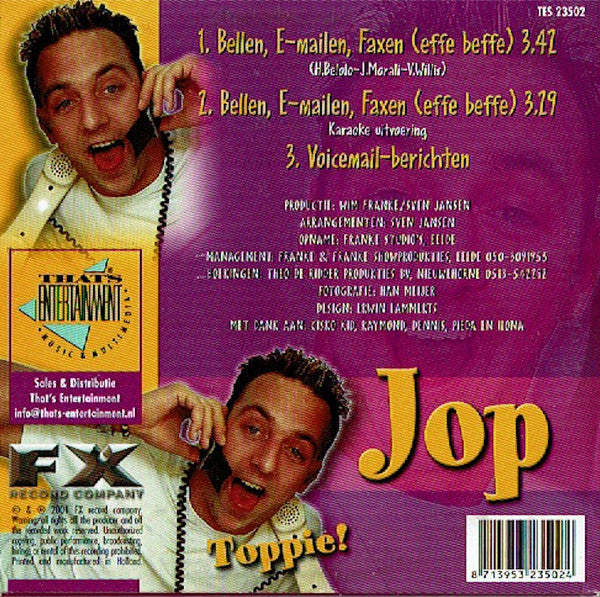 Jop : Bellen, E-mailen, Faxen (Effe Beffe) (CD, Single)