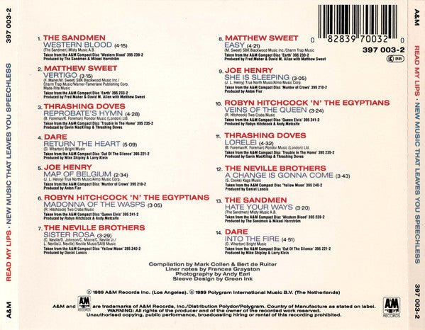 Various : Read My Lips (New Music That Leaves You Speechless) (CD, Comp)