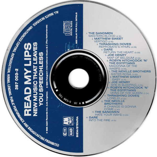 Various : Read My Lips (New Music That Leaves You Speechless) (CD, Comp)