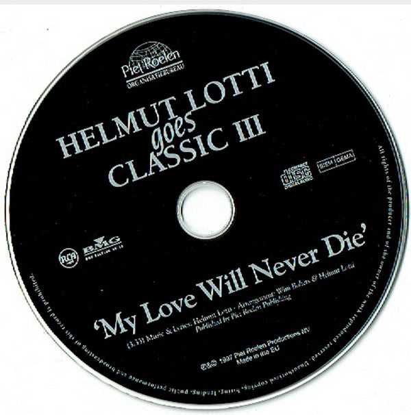 Helmut Lotti : My Love Will Never Die (CD, Single)