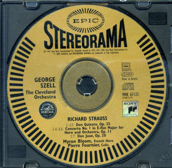 Richard Strauss - The Cleveland Orchestra, George Szell : Don Quixote • Don Juan • Horn Concerto No. 1 (CD, Comp, RE, RM, Dig)