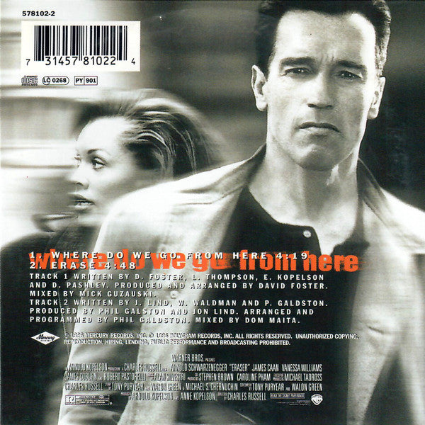 Vanessa Williams : Where Do We Go From Here (The Theme Song From The Motion Picture Eraser) (CD, Single, Car)