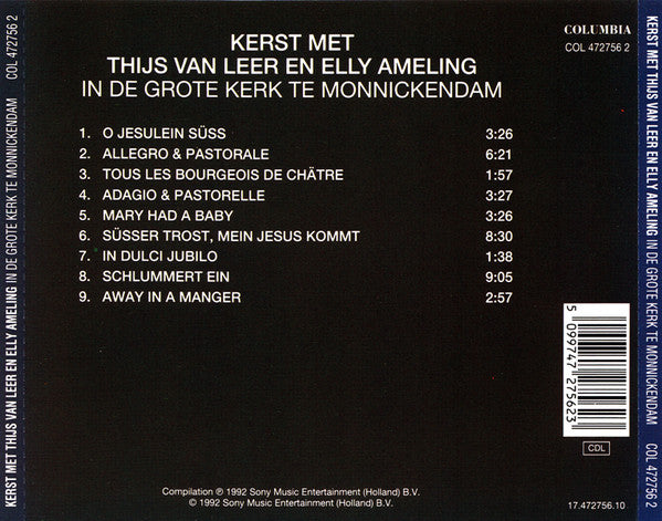 Thijs van Leer En Elly Ameling : In De Grote Kerk Te Monnickendam (CD, Album, RE)