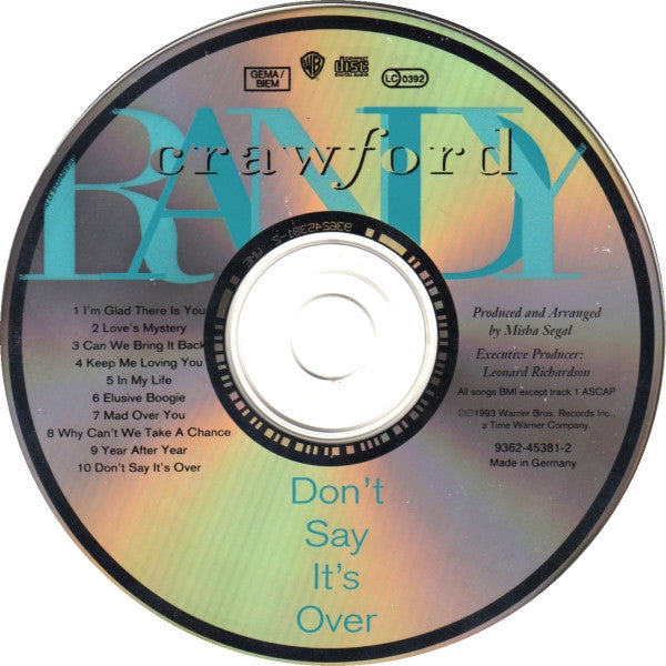 Randy Crawford : Don't Say It's Over (CD, Album)