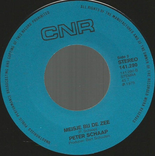 Peter Schaap : Adem Mijn Adem (7", Single)