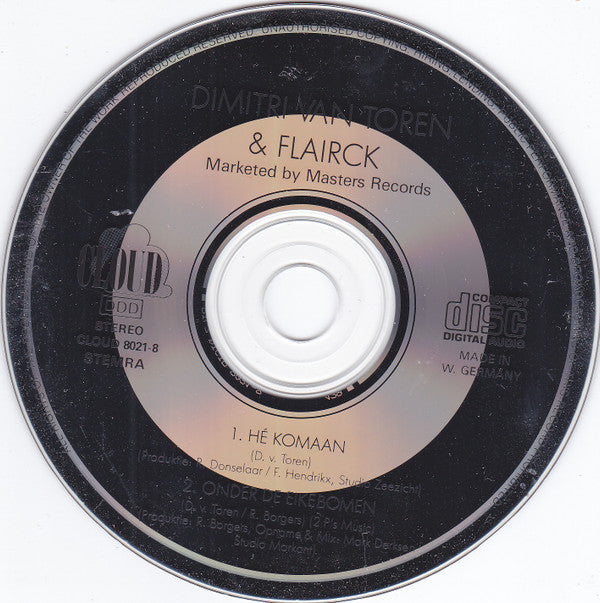 Dimitri Van Toren & Flairck : Hé Komaan (CD, Single)