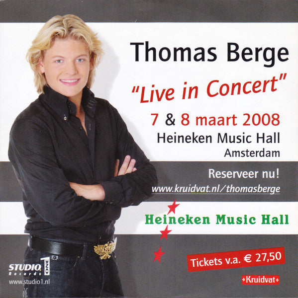 Thomas Berge : Een Nacht Met Jou (CD, MiniAlbum)