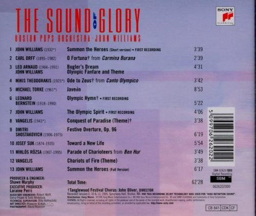 John Williams (4), Boston Pops Orchestra : The Sound Of Glory (CD, Album)