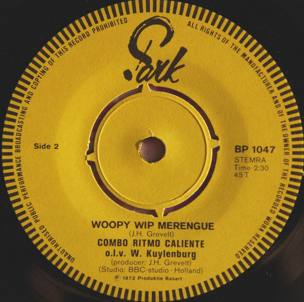 Kinderkoor "De Merels" / Combo Ritmo Caliente o.l.v Wim Kuylenburg : Woopy Wip / Woopy Wip Merengue (7", Single)