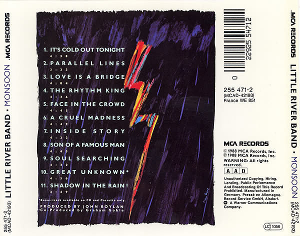 Little River Band : Monsoon (CD, Album)