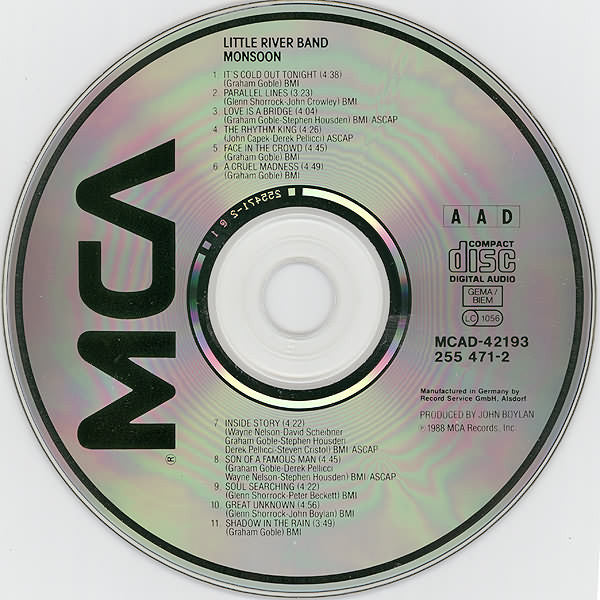 Little River Band : Monsoon (CD, Album)