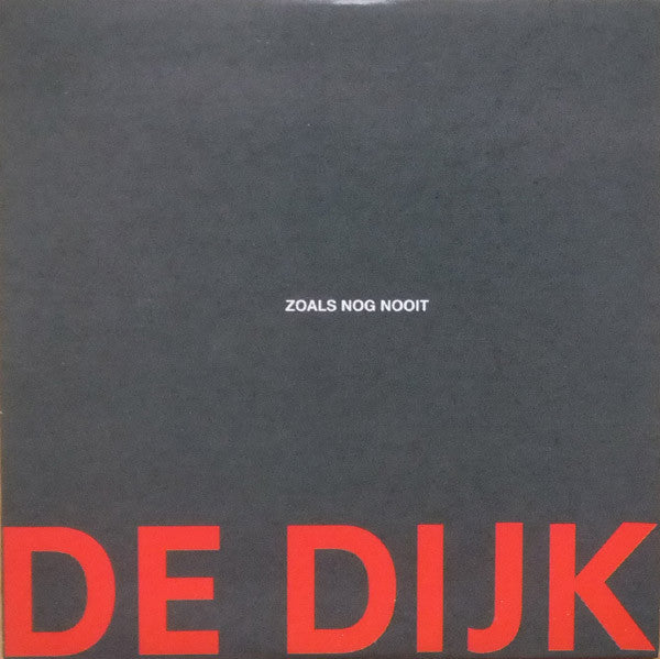 De Dijk : Zoals Nog Nooit (CD, Single, Promo, Car)
