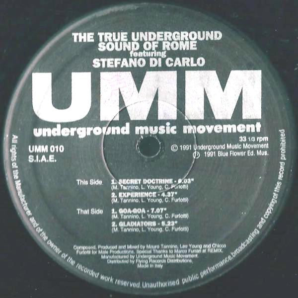 The True Underground Sound Of Rome Featuring Stefano Di Carlo : Secret Doctrine (12")
