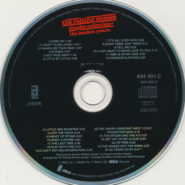 The Rolling Stones : Singles Collection* (The London Years) (3xCD, Comp, RE, RM)