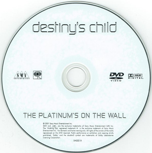 Destiny's Child : The Platinum's On The Wall (DVD-V, PAL)