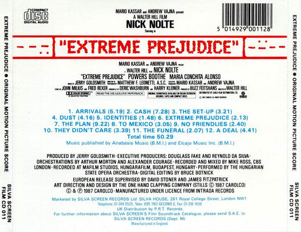 Jerry Goldsmith : Extreme Prejudice (CD)