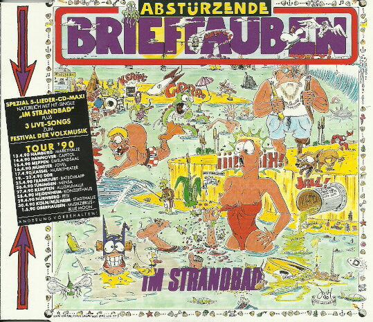 Abstürzende Brieftauben : Im Strandbad (CD, Maxi)
