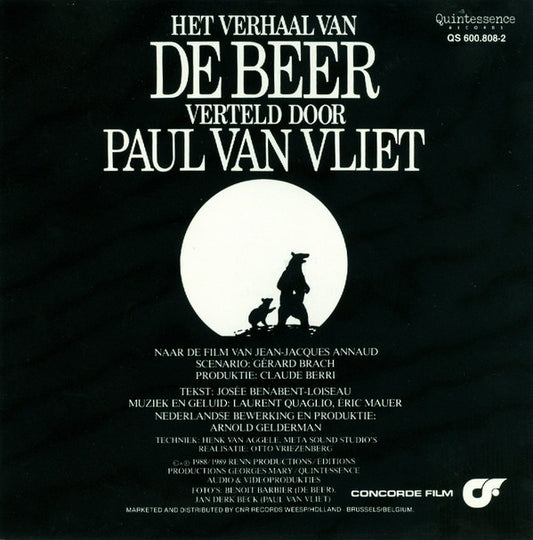 Paul Van Vliet (2) : Het Verhaal Van De Beer (CD, Album)