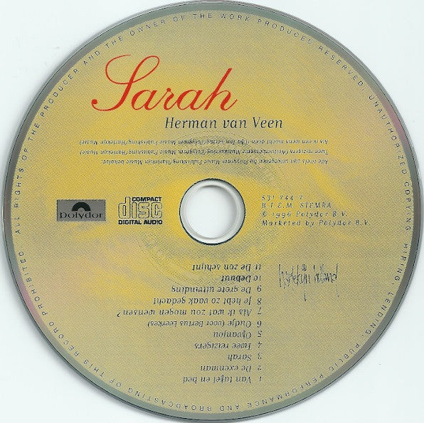 Herman van Veen : Sarah (CD, Album)