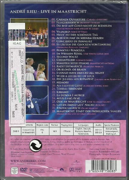 André Rieu : Songs From My Heart - Aus Meinem Herzen (Live In Maastricht) (DVD-V, PAL)
