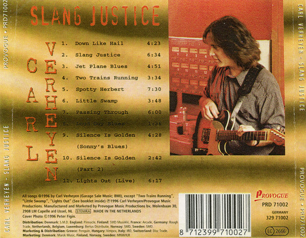 Carl Verheyen : Slang Justice (CD)
