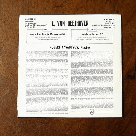 Robert Casadesus : Robert Casadesus Plays Beethoven (10", Min)