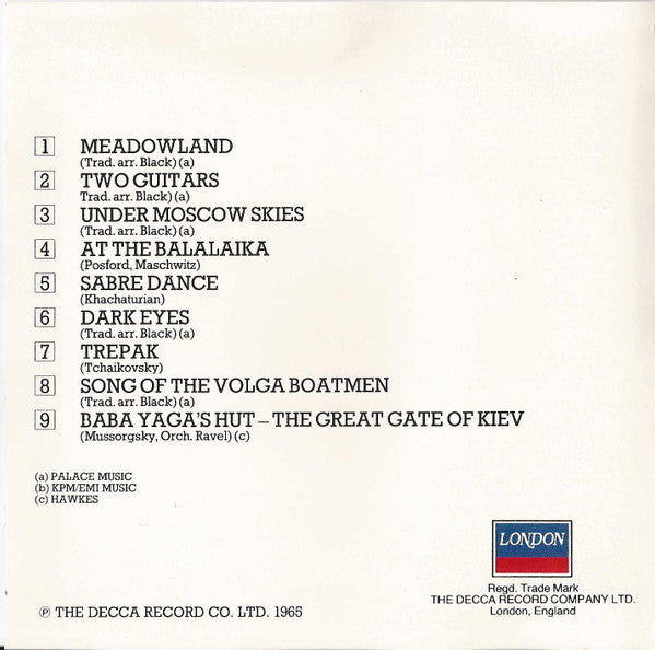 Stanley Black : Russia (CD, Album, RE)