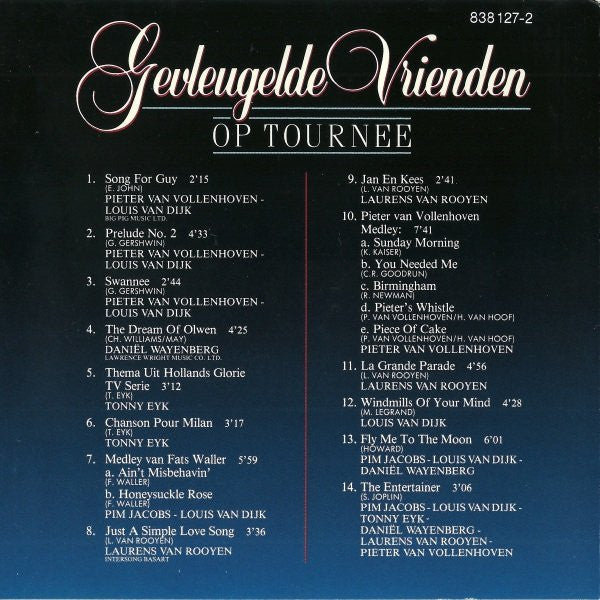 De Gevleugelde Vrienden : Op Tournee (CD, Album)