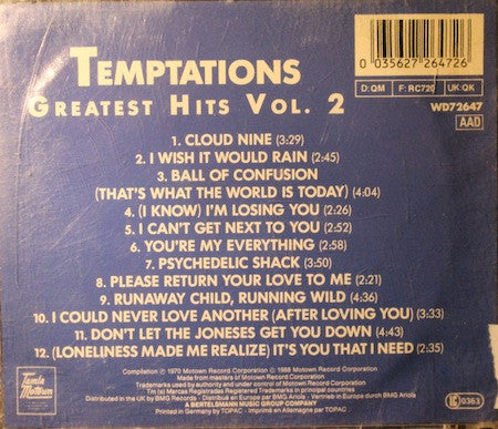 The Temptations : Greatest Hits II (CD, Comp)