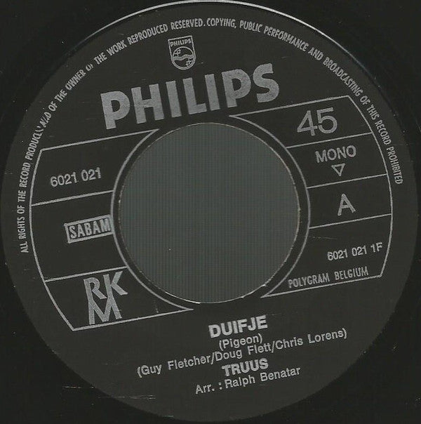 Truus : Duifje (7", Single, Mono)