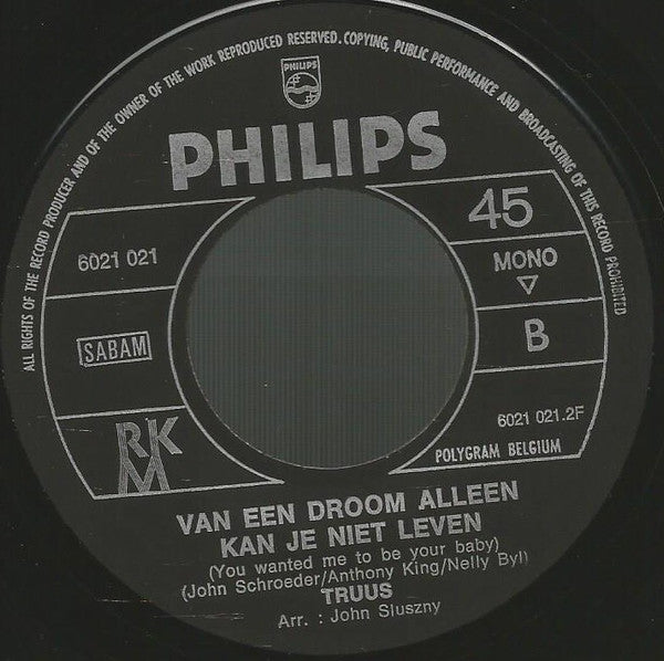 Truus : Duifje (7", Single, Mono)
