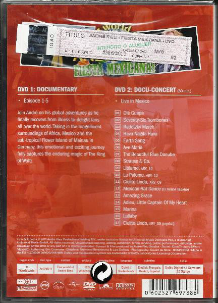André Rieu : Fiesta Mexicana! (2xDVD-V, PAL)