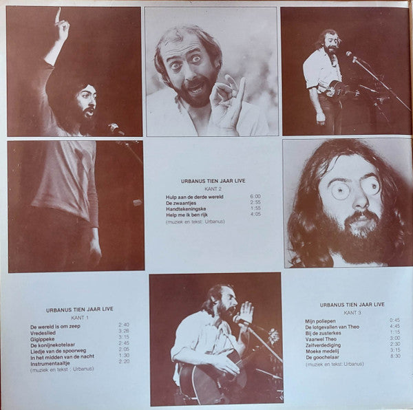 Urbanus : Tien Jaar Live (3xLP, Album, Gat)