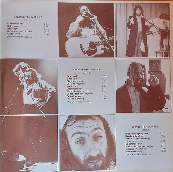 Urbanus : Tien Jaar Live (3xLP, Album, Gat)