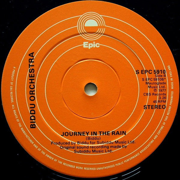Biddu Orchestra : Journey To The Moon (12", Single, Ltd)