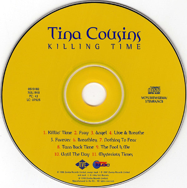 Tina Cousins : Killing Time (CD, Album)