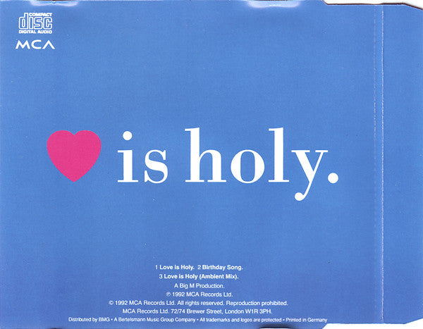 Kim Wilde : Love Is Holy (CD, Maxi)