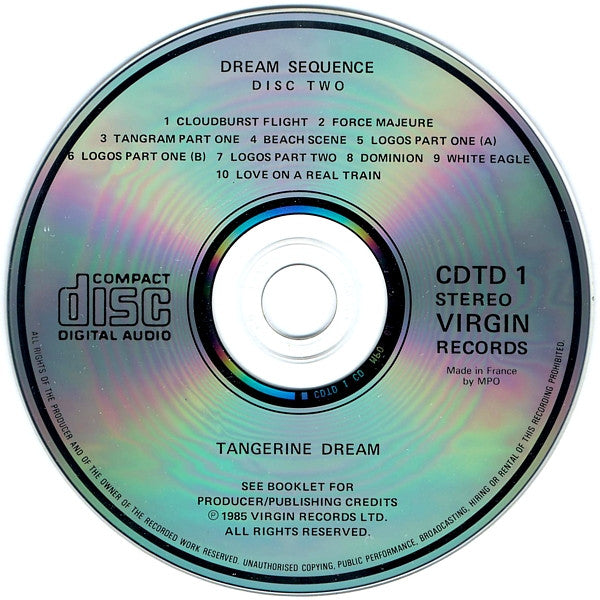 Tangerine Dream : Dream Sequence (2xCD, Comp)