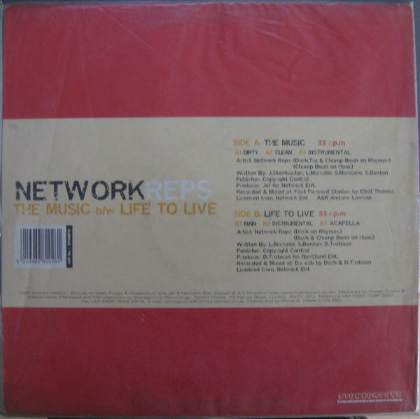 Network Reps : The Music / Life To Live (12")