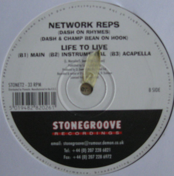 Network Reps : The Music / Life To Live (12")