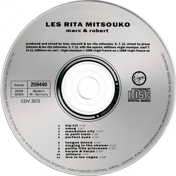 Les Rita Mitsouko : Marc & Robert (CD, Album)