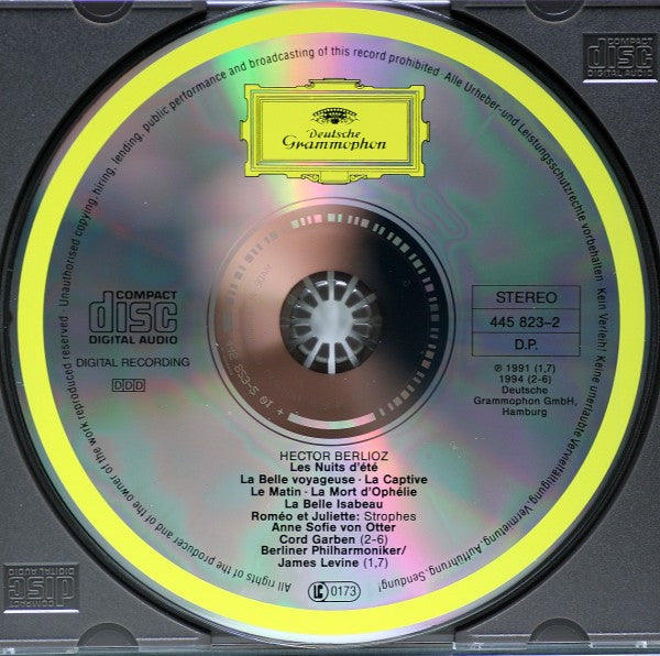Anne Sofie Von Otter Sings Hector Berlioz, Berliner Philharmoniker, James Levine (2), Cord Garben : Les Nuits D'Été · Mélodies (CD, Comp)